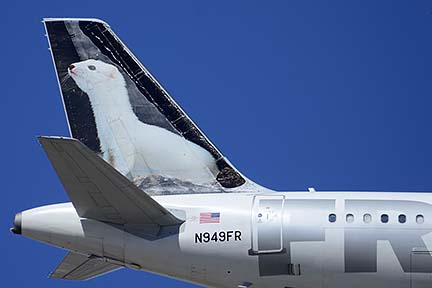 Frontier Airbus A319-111 N949FR Erma, Phoenix Sky Harbor, March 6, 2015